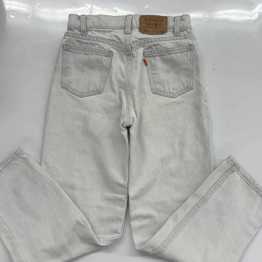 Orange tab vintage Levi’s size 12 youth light wash 100% cotton